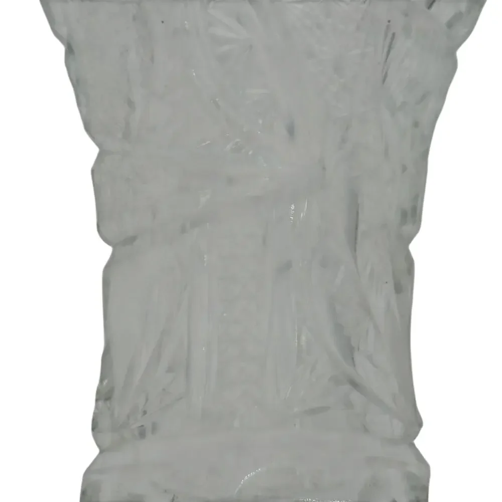 Antique ABP McKee Glass Innovation Corset Vase Cut Floral EAPG 5.5
